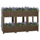 Raised planter 120x40x71 cm polypropylene