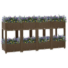 Raised planter 160x40x71 cm polypropylene