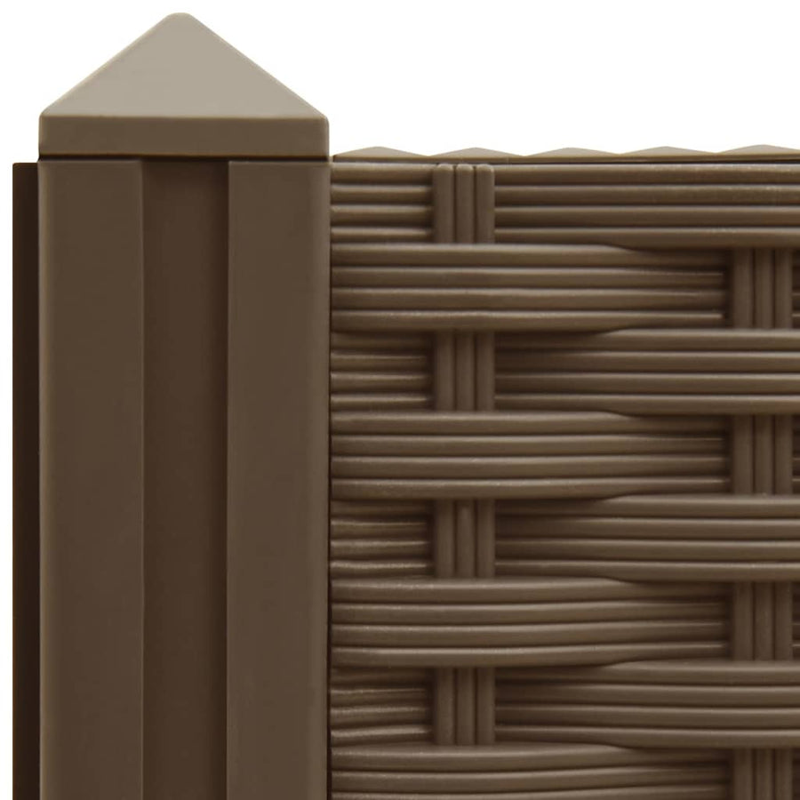 Plantenbak Verhoogd 80X80X38 Cm Polypropyleen 80 x 80 x (23-38) cm Bruin