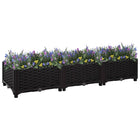 Raised planter 120x40x23 cm polypropylene