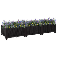 Plantenbak Verhoogd Polypropyleen 120 x 40 x 23 cm Zwart