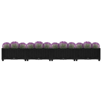 Plantenbak Verhoogd Polypropyleen 160 x 40 x 23 cm Zwart