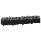 Raised planter 160x40x23 cm polypropylene