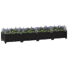 Plantenbak Verhoogd Polypropyleen 160 x 40 x 23 cm Zwart