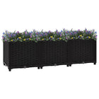 Raised planter 120x40x38 cm polypropylene