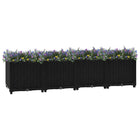 Raised planter 160x40x38 cm polypropylene