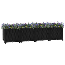 Plantenbak Verhoogd Polypropyleen 160 x 40 x 38 cm Zwart