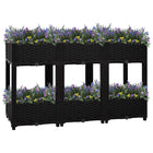Raised planter 120x40x71 cm polypropylene