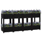 Raised planter 160x40x71 cm polypropylene