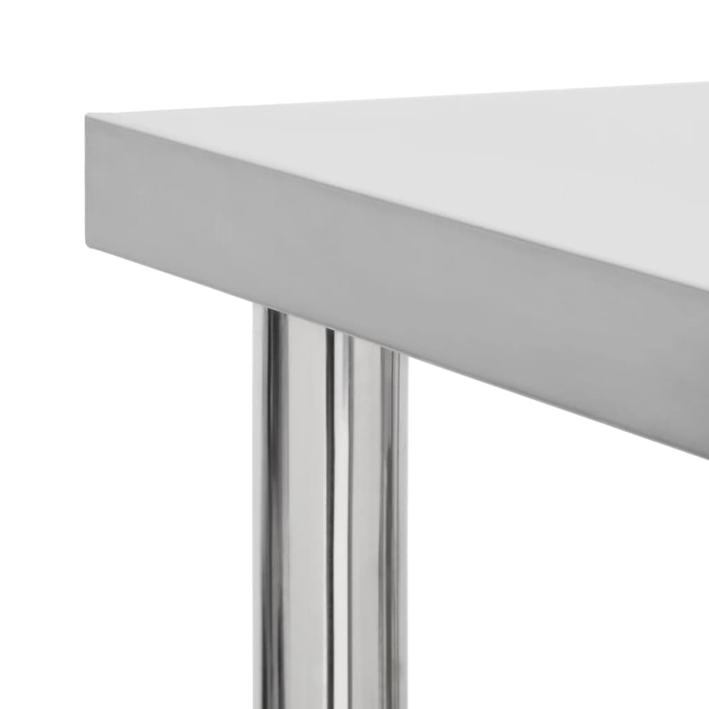 Keukenwerktafel Met Wielen 60X30X85 Cm Roestvrij Staal 1 60 x 30 x 85 cm