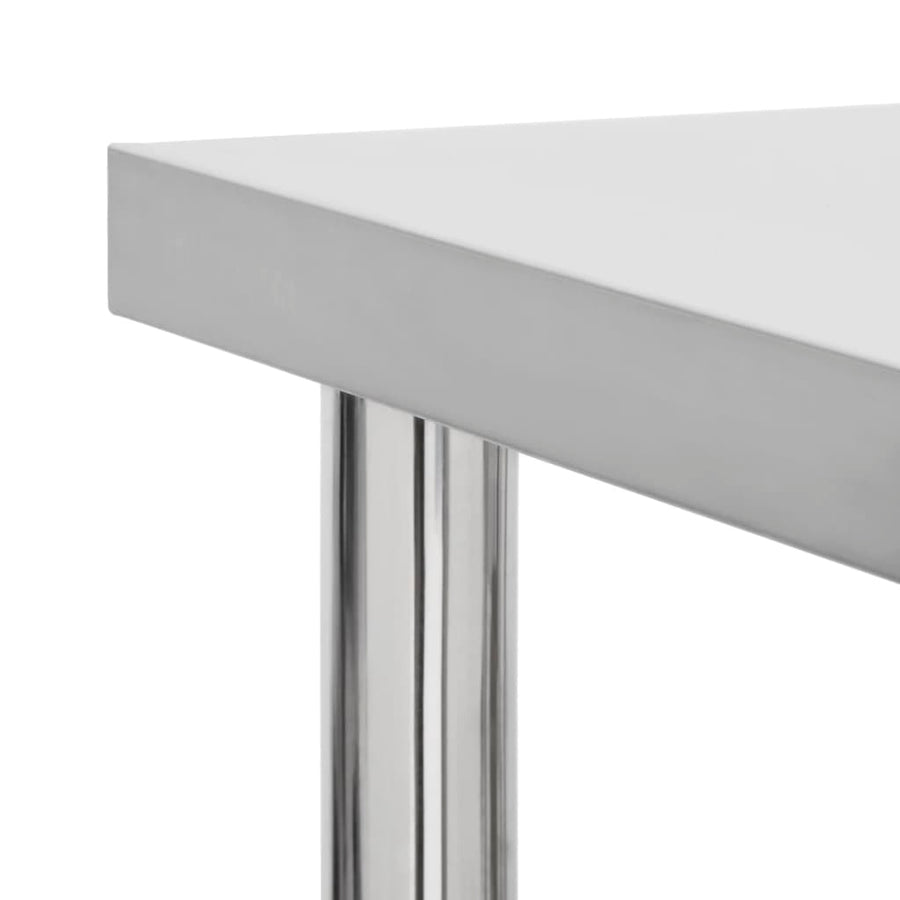 Keukenwerktafel Met Wielen 60X30X85 Cm Roestvrij Staal 1 60 x 30 x 85 cm