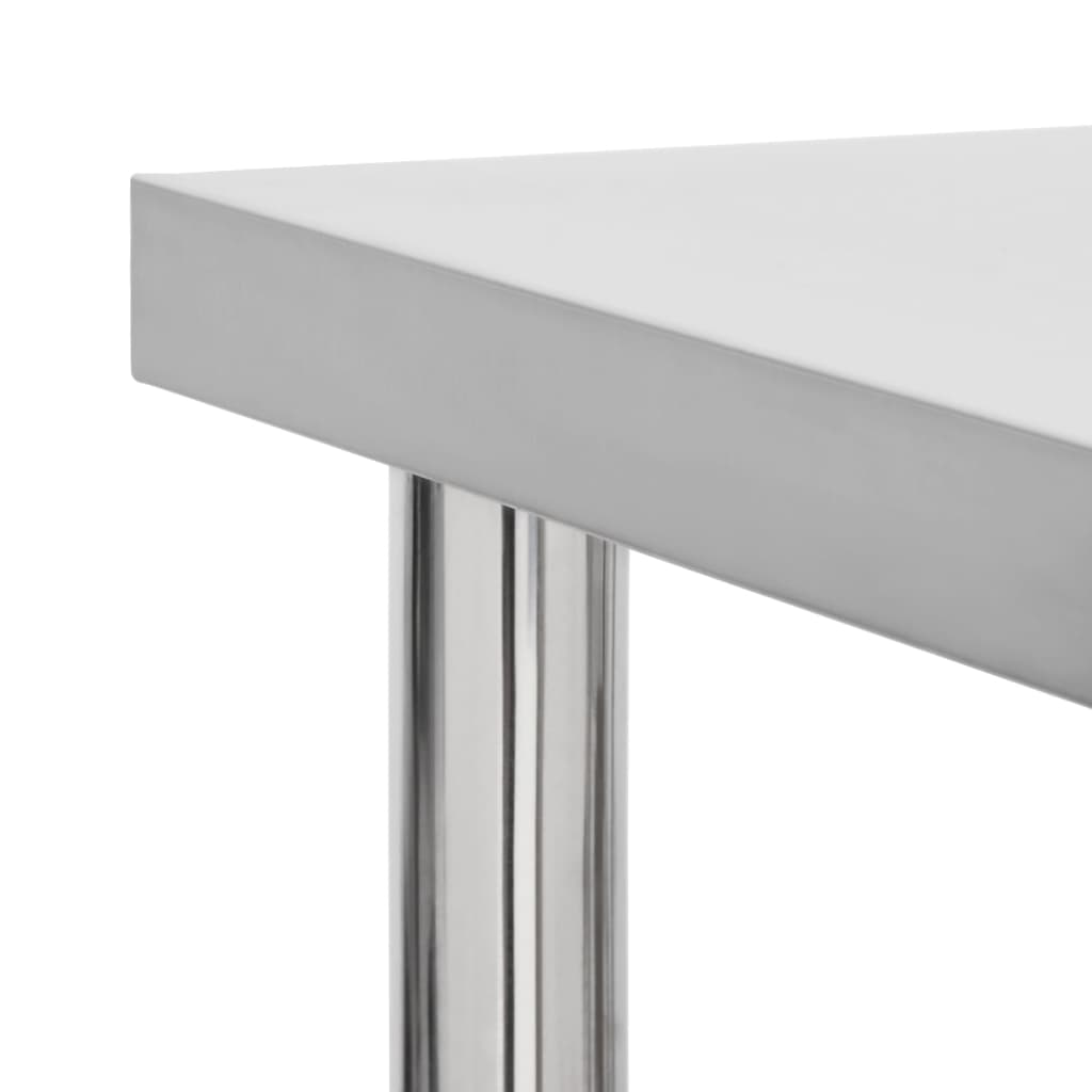 Keukenwerktafel Met Wielen Roestvrij Staal 1 80 x 30 x 85 cm