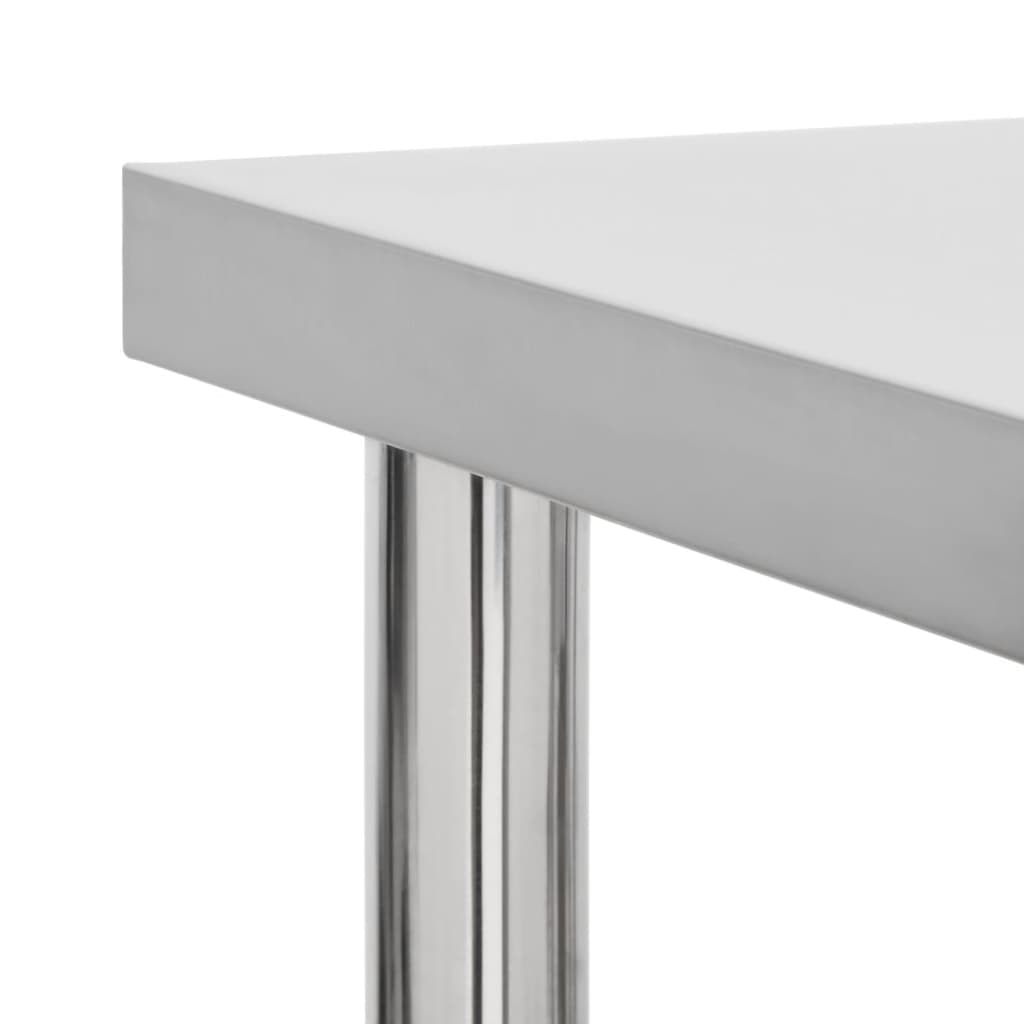 Keukenwerktafel Met Wielen Roestvrij Staal 80 x 45 x 85 cm