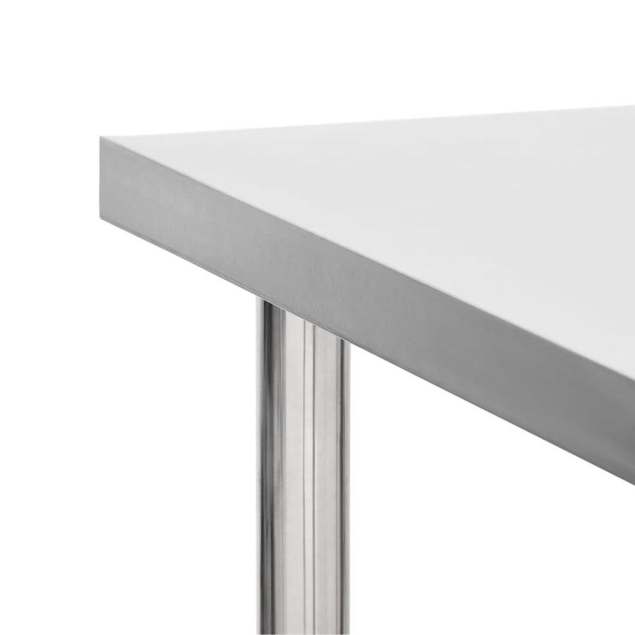 Keukenwerktafel Met Wielen Roestvrij Staal 80 x 60 x 85 cm