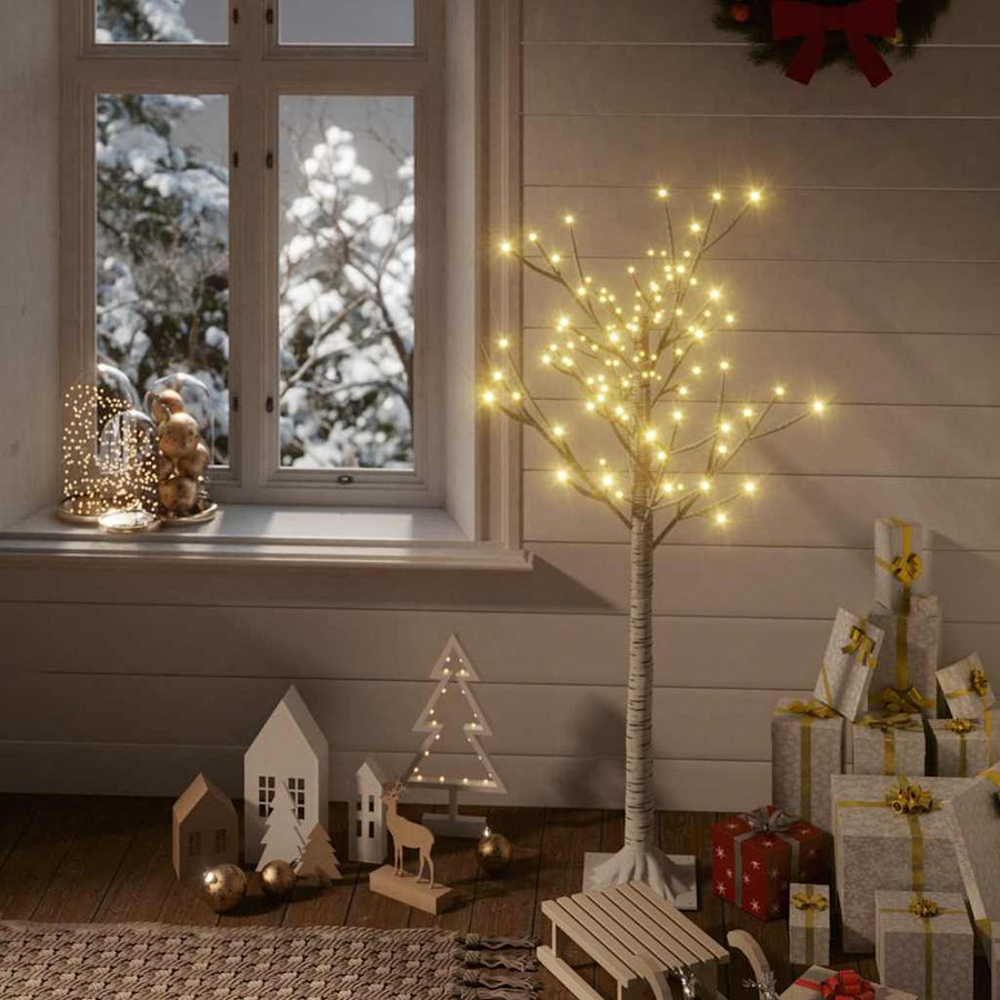 Kerstboom Wilg Met 128 Te Led's Binnen En Buiten 1,2 M Warmwit