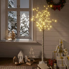 Kerstboom wilg met 156 warmwitte LED's binnen en buiten 1,5 m