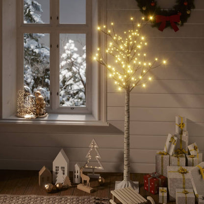 Kerstboom wilg met 156 warmwitte LED's binnen en buiten 1,5 m