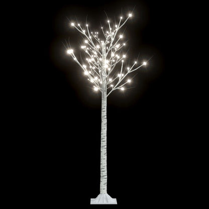 Kerstboom wilg met 156 koudwitte LED's binnen en buiten 1,5 m