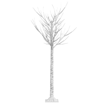 Kerstboom wilg met 156 koudwitte LED's binnen en buiten 1,5 m