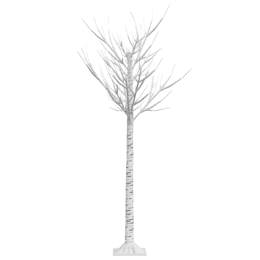 Kerstboom wilg met 156 koudwitte LED's binnen en buiten 1,5 m