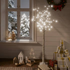 Kerstboom 150 cm wit met 156 koudwitte LED's