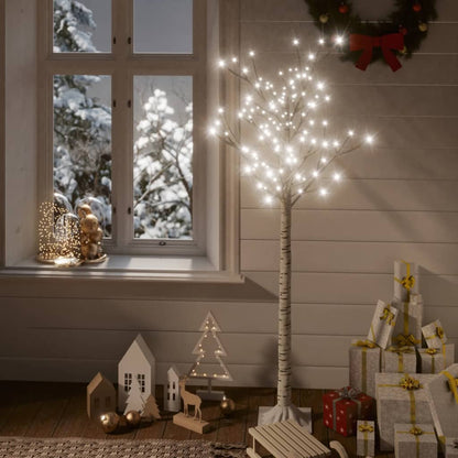 Kerstboom wilg met 156 koudwitte LED's binnen en buiten 1,5 m