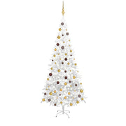 Kunstkerstboom 240 cm wit met verlichting