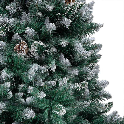 Kunstkerstboom Met Led En Kerstballen En Dennenappels 180 Cm Goud 1