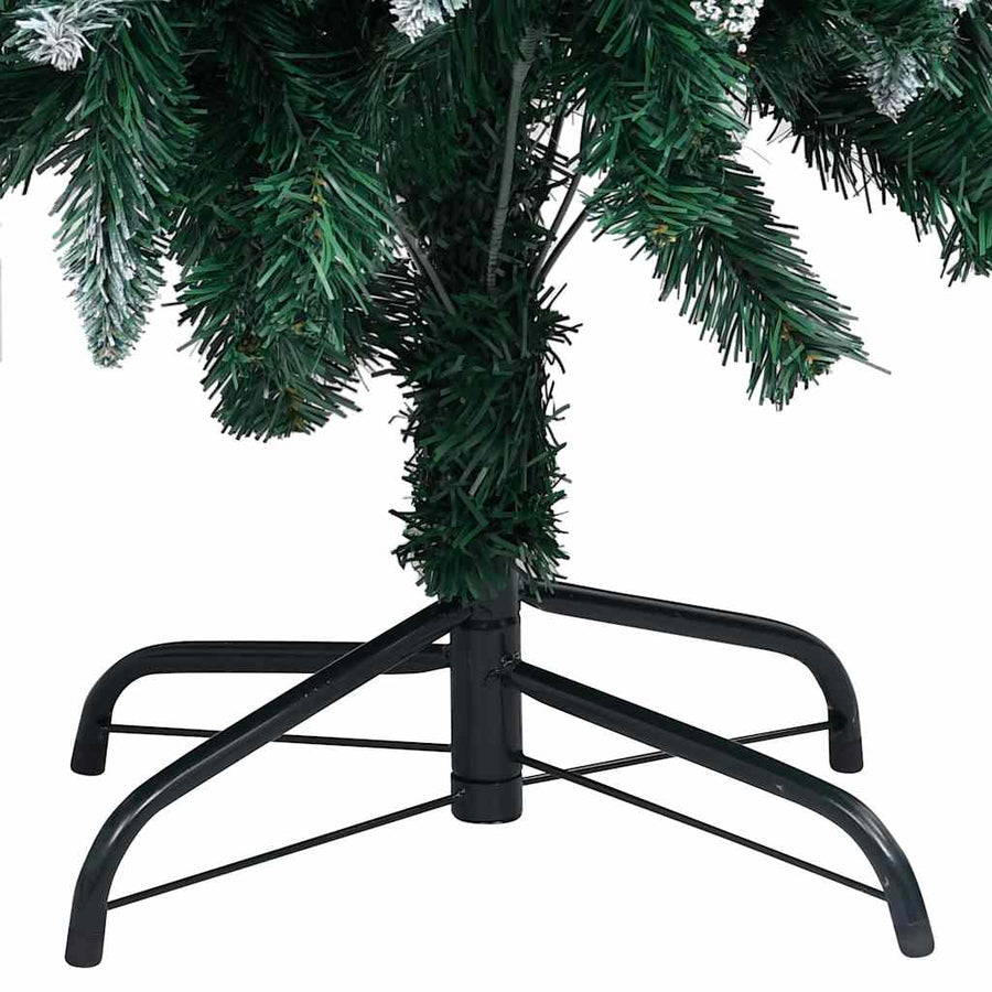 Kunstkerstboom met LED en kerstballen en dennenappels 240 cm