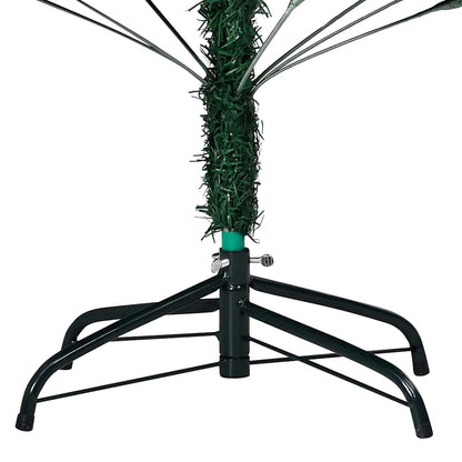 Kunstkerstboom met verlichting en kerstballen 120 cm PVC groen