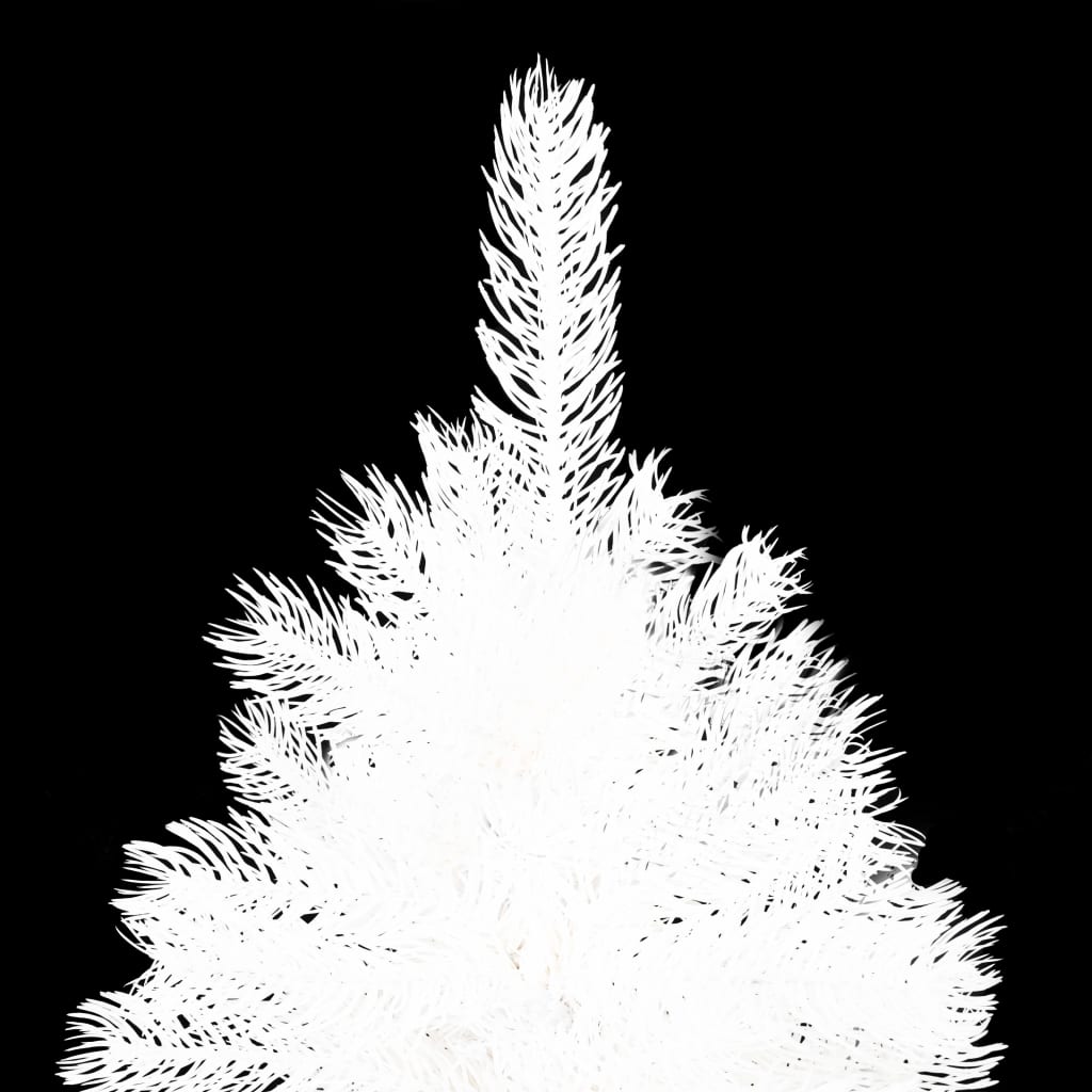 Kunstkerstboom Met Verlichting En Kerstballen 20 Cm Wit 120 x 75 cm Goud