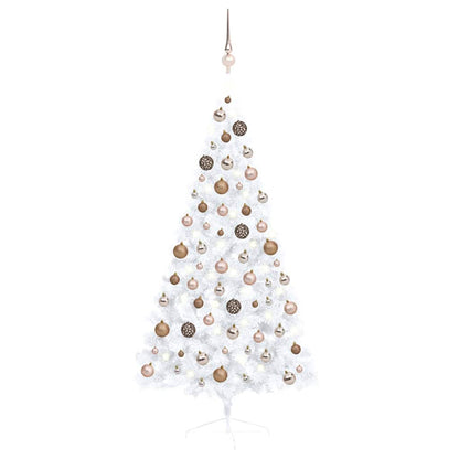 Kunstkerstboom Met Verlichting En Kerstballen Half 1