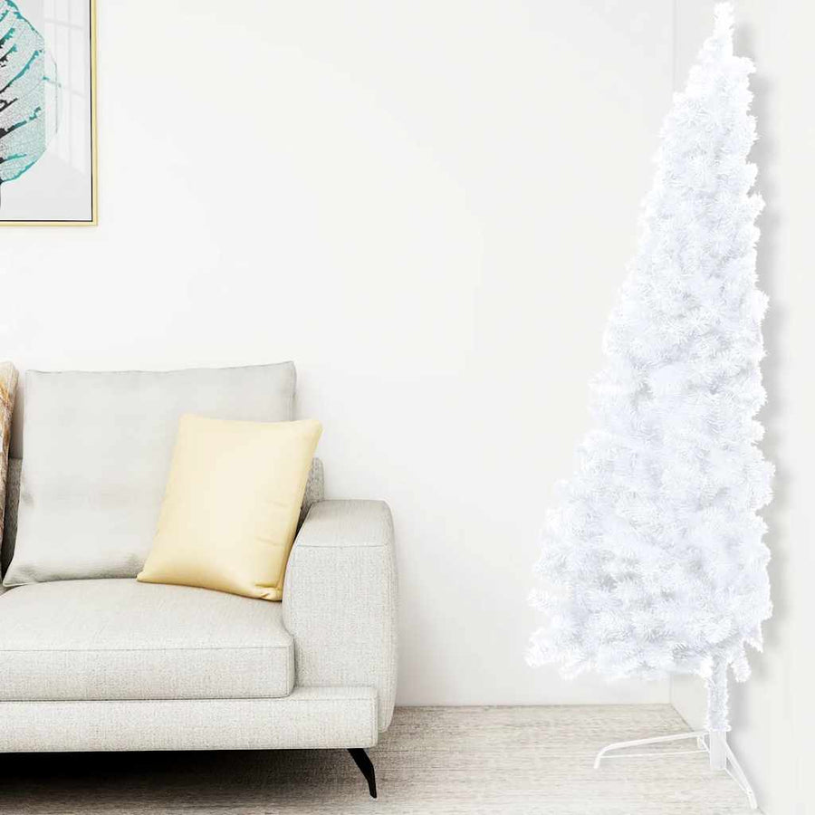Kunstkerstboom Met Verlichting En Kerstballen Half 1