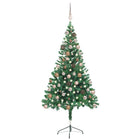 Kunstkerstboom 150 cm met verlichting en ballen