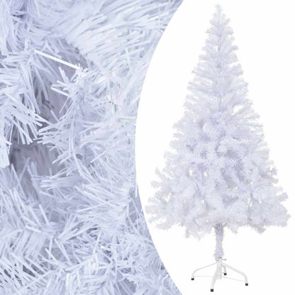 Kunstkerstboom Met Verlichting En Kerstballen 230 Takken 120 Cm 120 x 65 cm wit en rozé