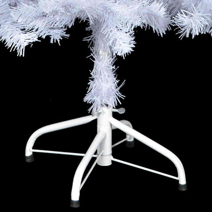 Kunstkerstboom Met Verlichting En Kerstballen 230 Takken 120 Cm 120 x 65 cm wit en rozé