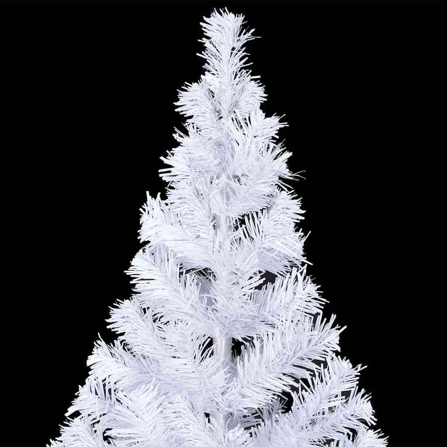 Kunstkerstboom Met Verlichting En Kerstballen 230 Takken 120 Cm 120 x 65 cm wit en rozé