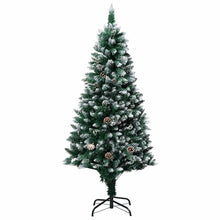 Kunstkerstboom met LED en kerstballen en dennenappels 180 cm