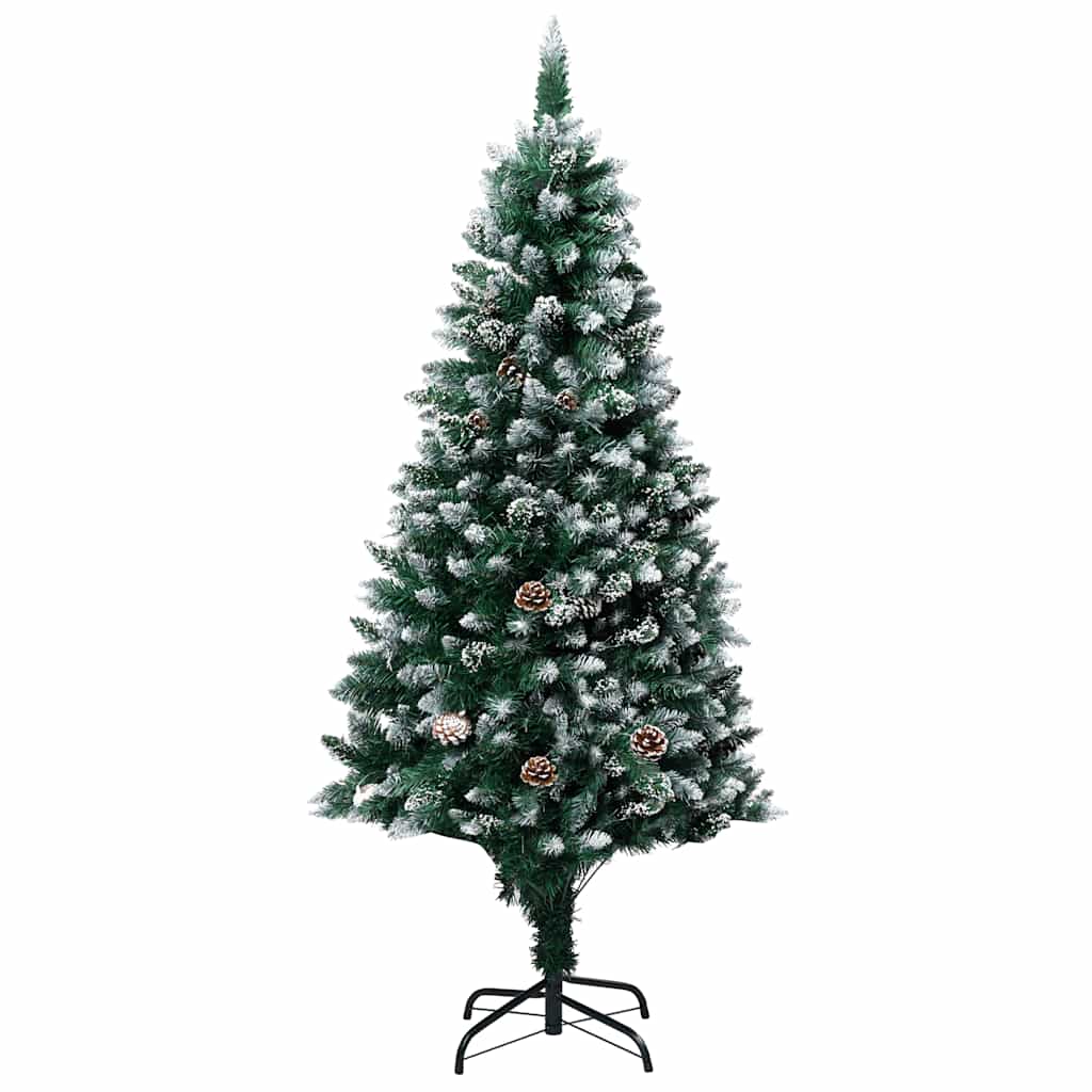 Kunstkerstboom Met Verlichting Kerstballen Dennenappels 180 Cm 180 x 100 cm Rozen