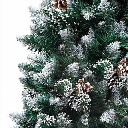 Kunstkerstboom Met Verlichting Kerstballen Dennenappels 180 Cm 180 x 100 cm Rozen