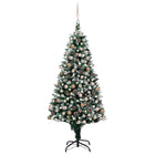 Kunstkerstboom Met Verlichting Kerstballen Dennenappels 240 Cm 1 240 x 130 cm Rozen