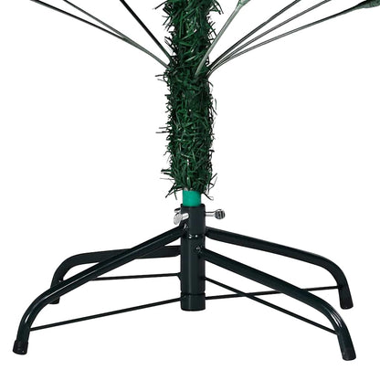 Kunstkerstboom met verlichting en kerstballen 120 cm PVC groen