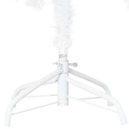 Kunstkerstboom Met Verlichting En Kerstballen 120 Cm Pvc 120 x 60 cm wit en rozé