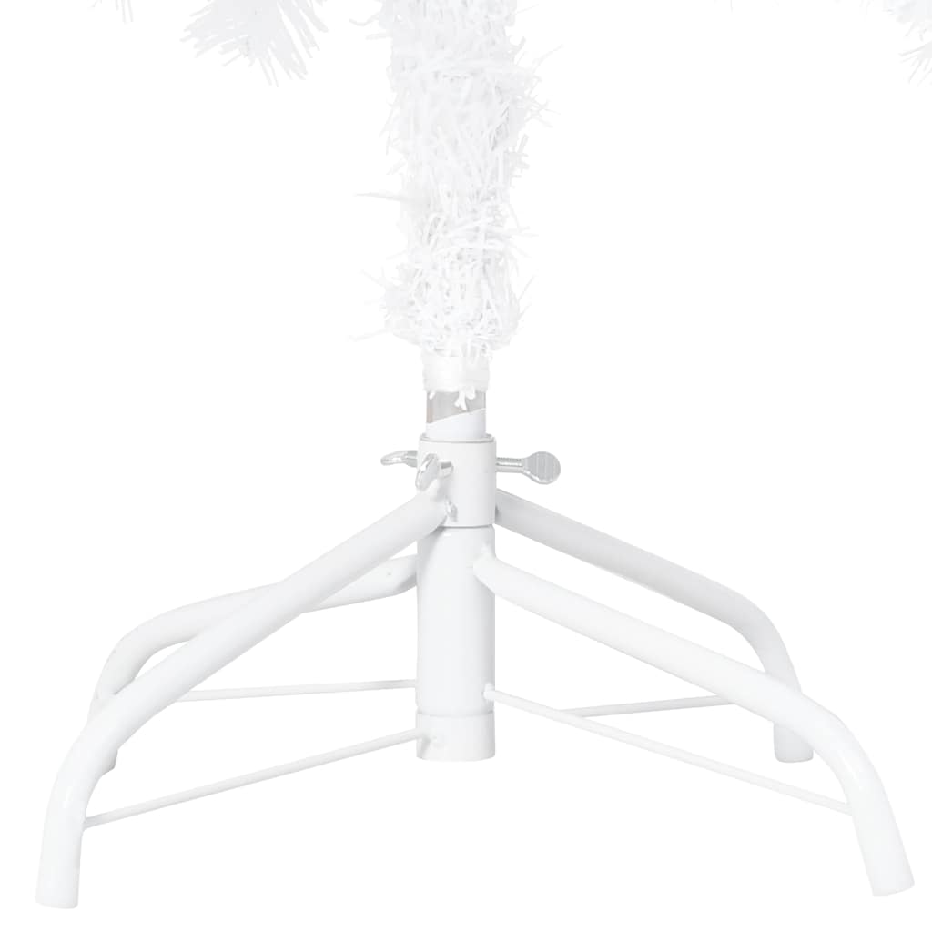 Kunstkerstboom Met Verlichting En Kerstballen 150 Cm Pvc 150 x 80 cm wit en rozé