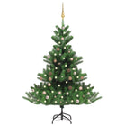 Kunstkerstboom Nordmann Met Led's En Kerstballen 50 Cm Groen 150 x 120 cm Rozen