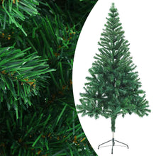Kunstkerstboom Met Verlichting En Kerstballen 380 Takken 150 Cm 150 x 70 cm Groen en rood
