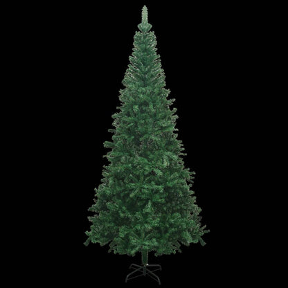 Kunstkerstboom Met Verlichting En Kerstballen L 240 Cm 240 x 120 cm Groen en rood