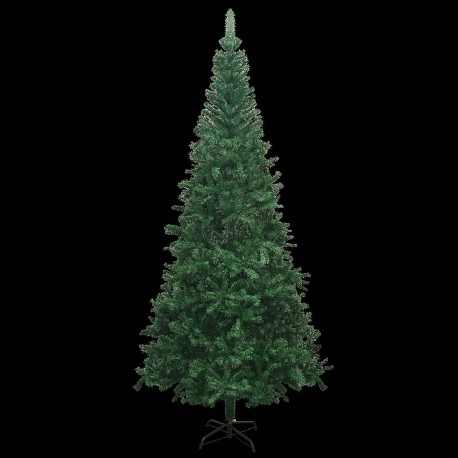 Kunstkerstboom Met Verlichting En Kerstballen L 240 Cm 240 x 120 cm Groen en rood