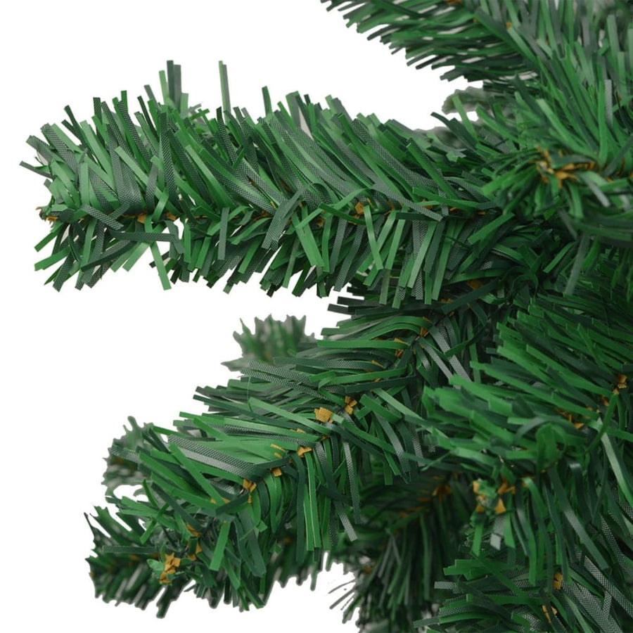 Kunstkerstboom Met Verlichting En Kerstballen L 240 Cm 240 x 120 cm Groen en rood
