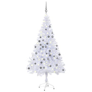 Kunstkerstboom 120 cm met verlichting en kerstballen